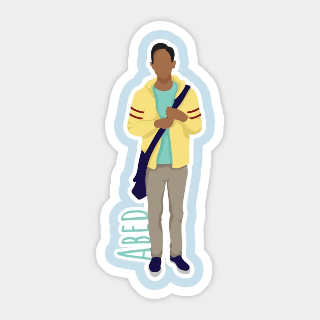 Abed Sticker by Limey Jade 